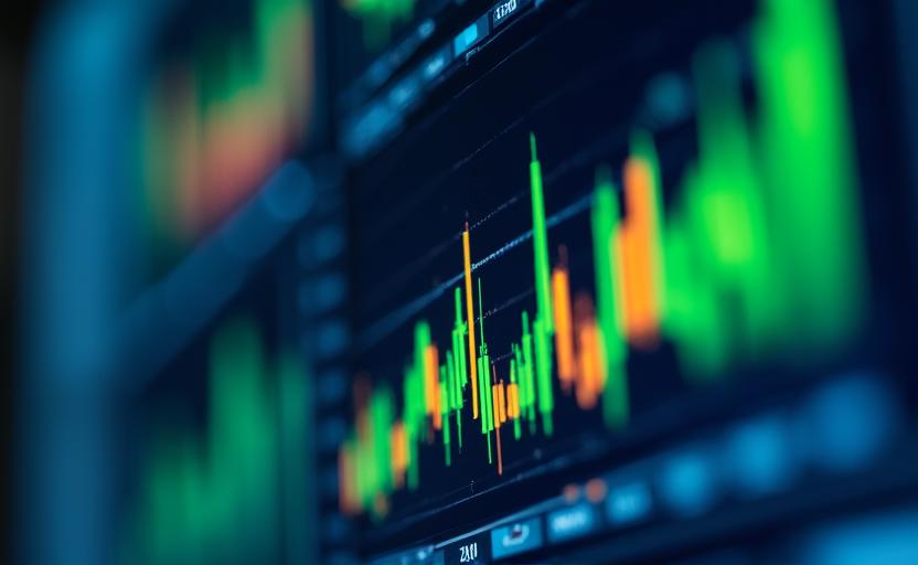 Dettaglio di un cruscotto analitico con grafici a linee e indicatori di performance